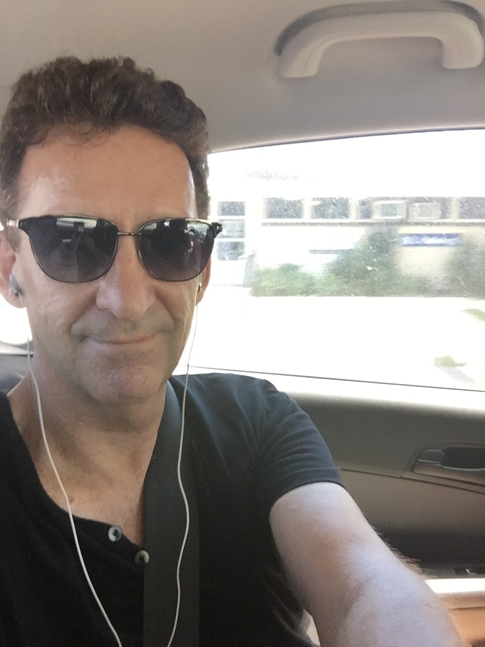 Stevve Holmes on the way to Chemo Treatment