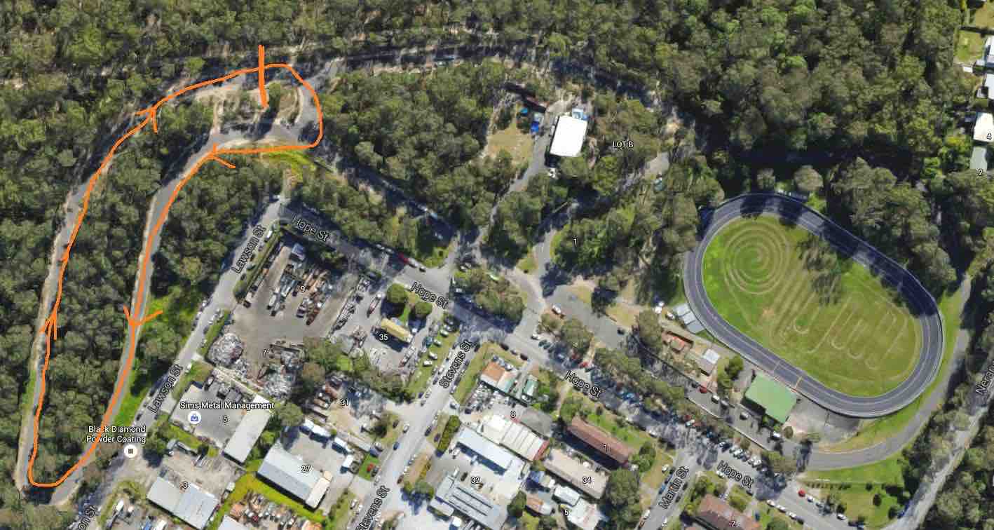 Pete Spencer map Nerang:red